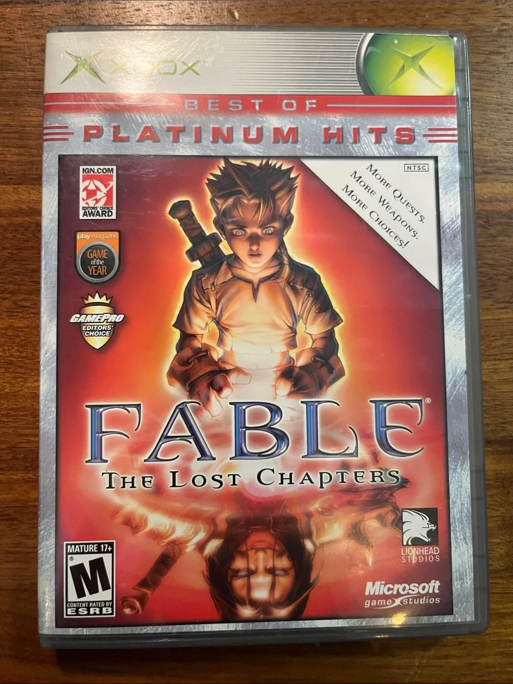Fable: The Lost Chapters (Best of Platinum Hits edition) Original Xbox CIB